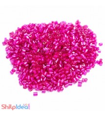 Beads 2mm - Glass Hexagonal - Pink